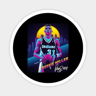 Reggie Miller Choke Sign Basketball Legend Signature Vintage Retro 80s 90s Bootleg Rap Style Magnet